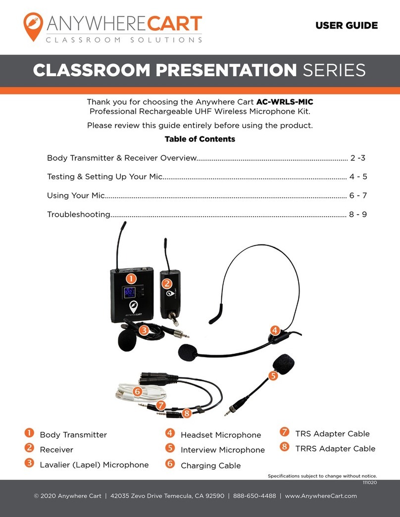 Anywhere Cart Classroom Presentations Series user guide