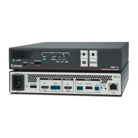 Extron electronics SMP 351 Installation and operating instructions Extron electronics SMP 351 Installation and operating instructions
