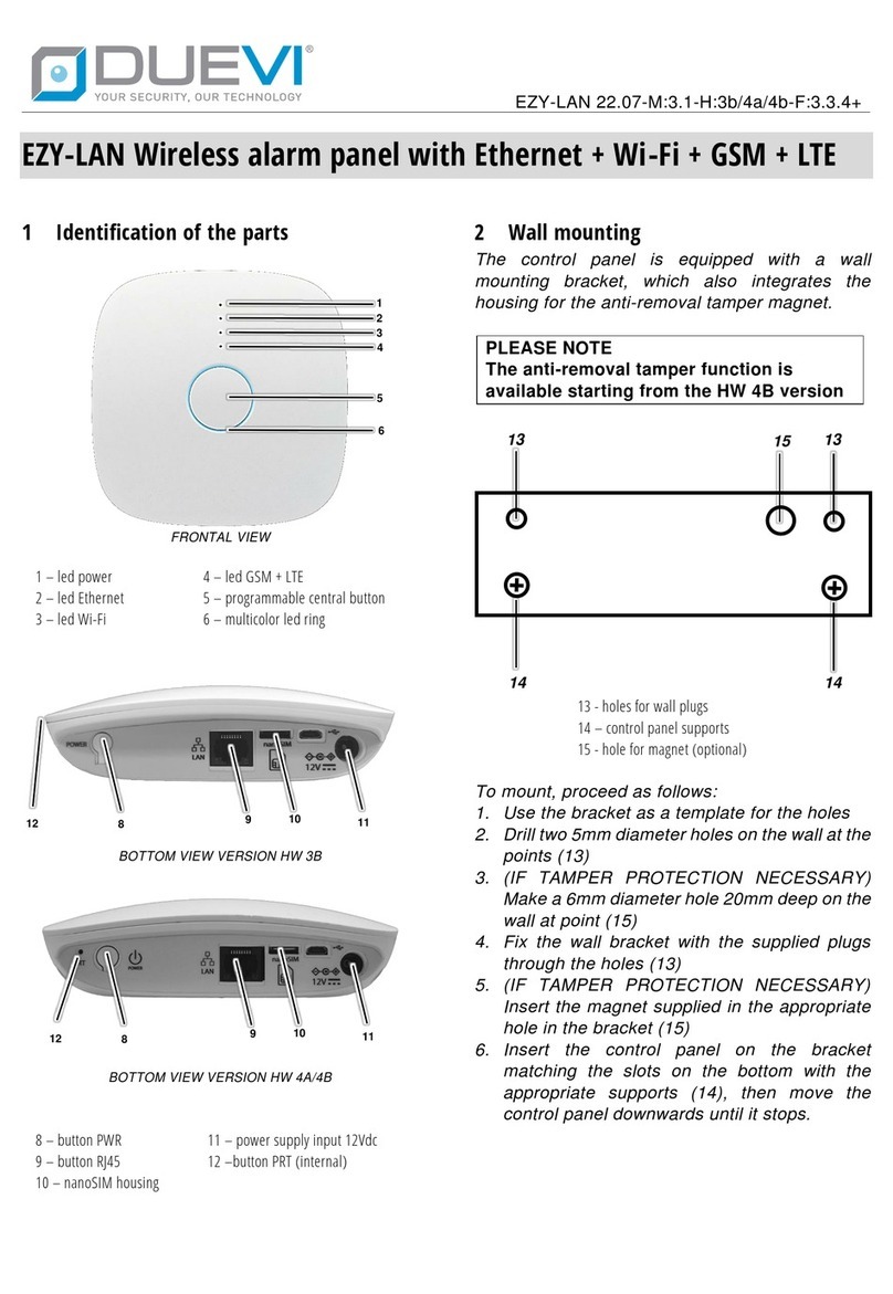 Duevi EZY-LAN HW 3B Installer manual