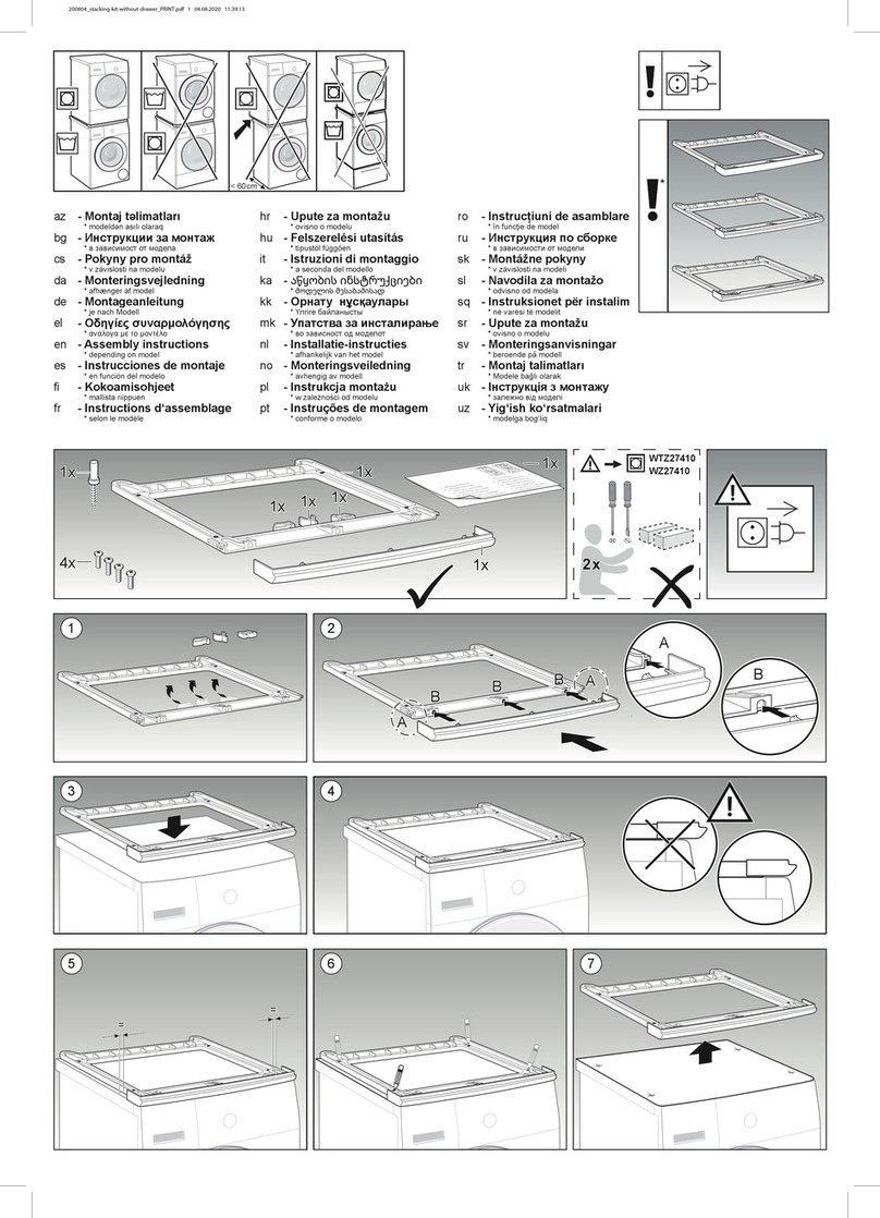 Bosch WTZ20410 Assembly instructions
