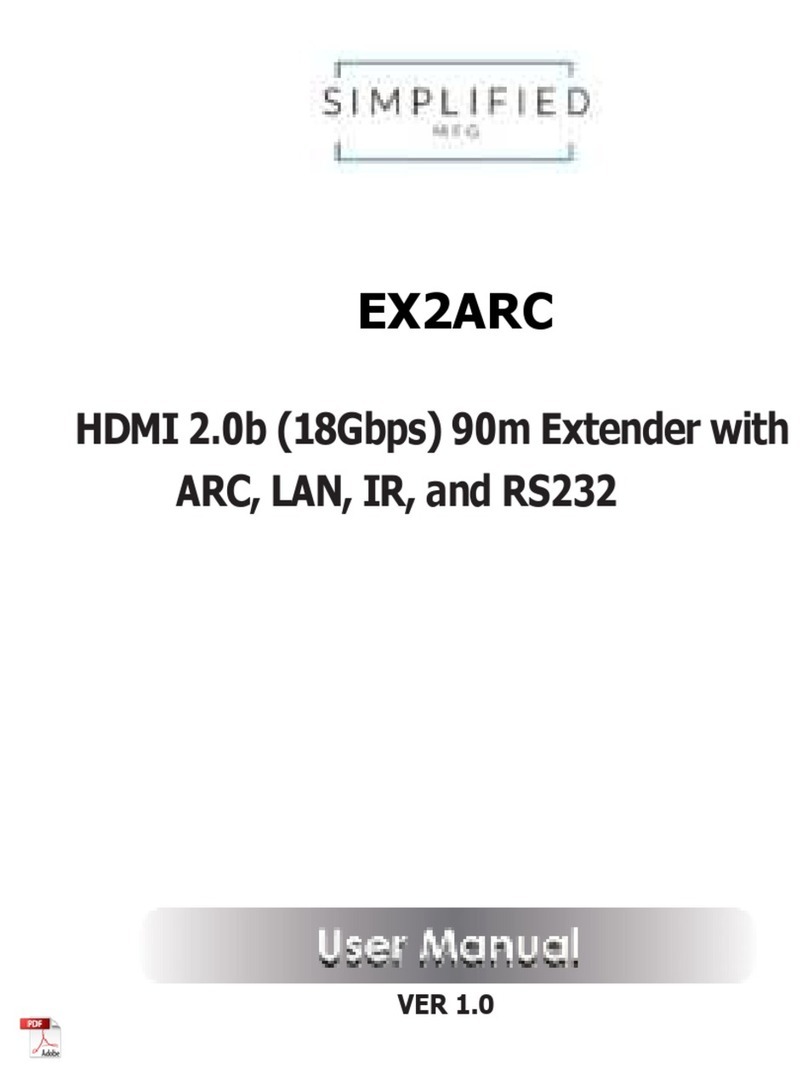 Simplified MFG EX2ARC User manual Simplified MFG EX2ARC User manual