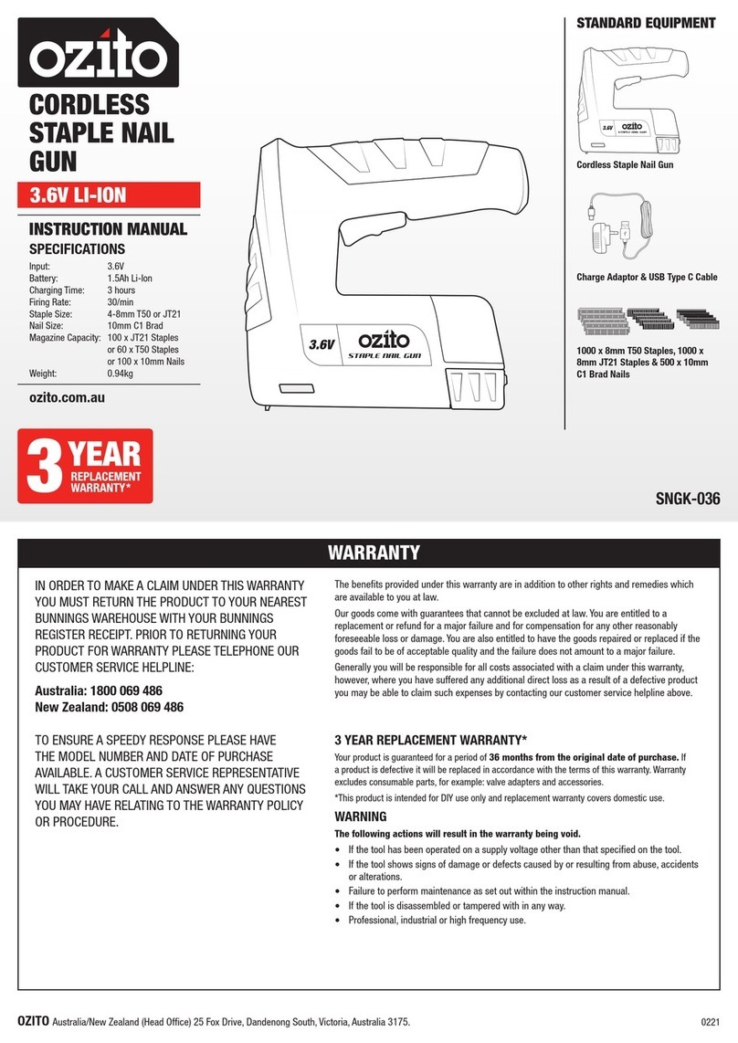 Ozito SNGK-036 instruction manual