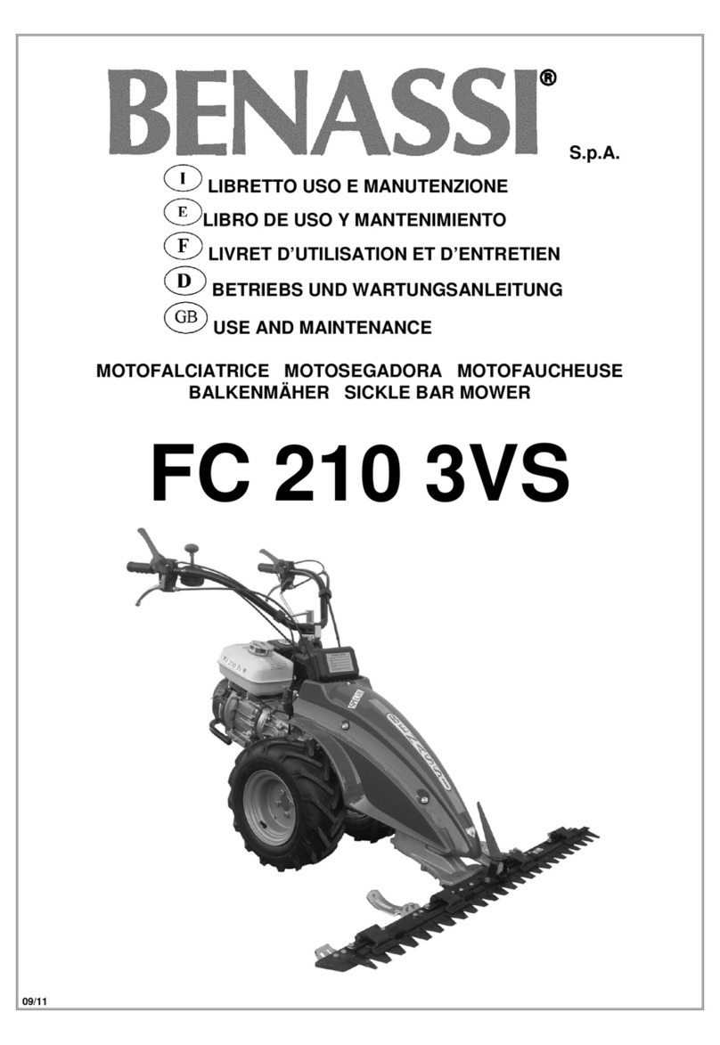 Benassi FC 210 3VS Use and maintenance