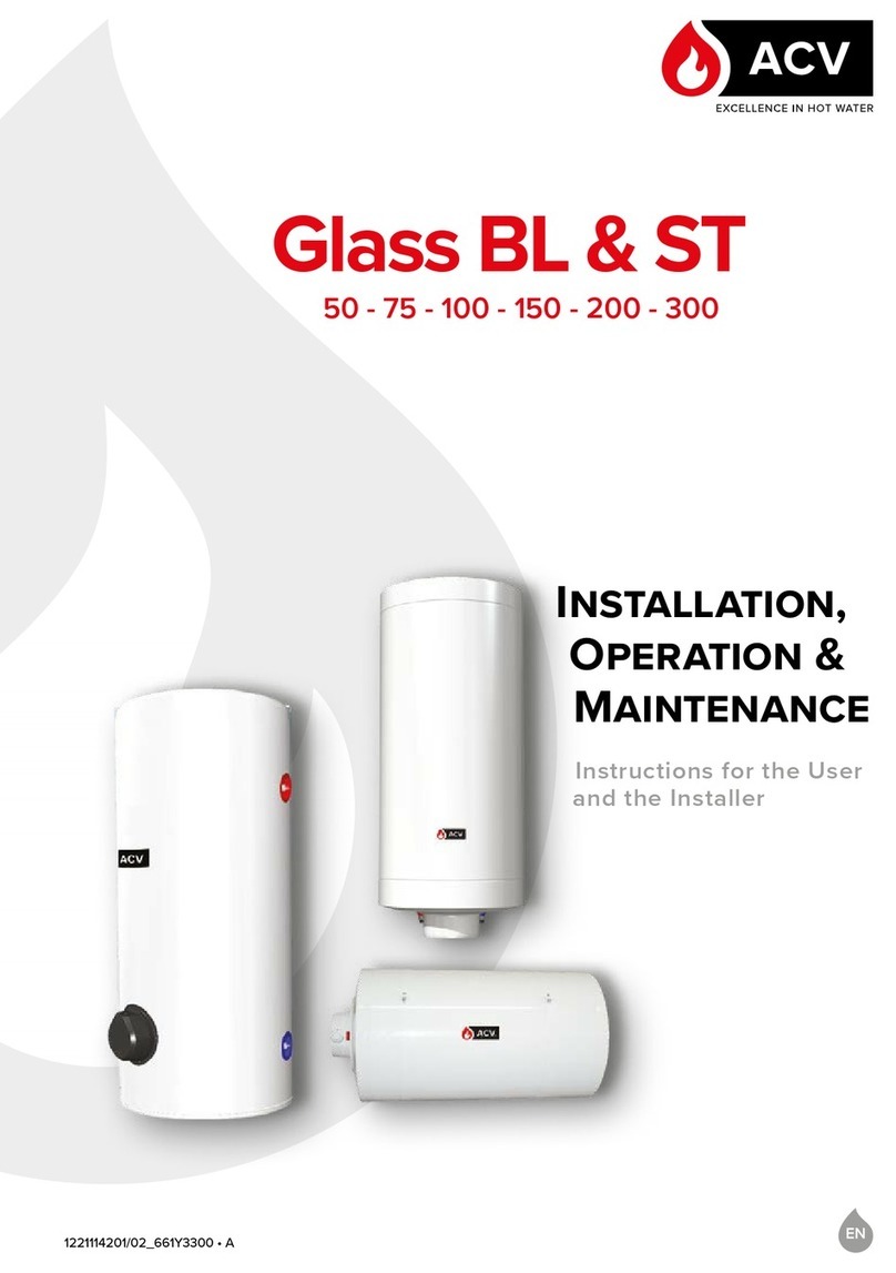 ACV Glass BL Series Installation operation & maintenance ACV Glass BL Series Installation operation & maintenance