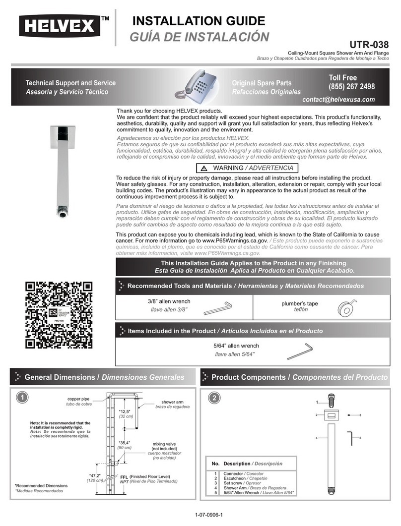 Helvex UTR-038 User manual