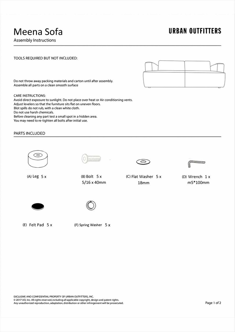 URBAN OUTFITTERS Meena 69754844 Assembly instructions