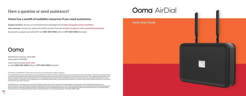 ooma AirDial quick start guide