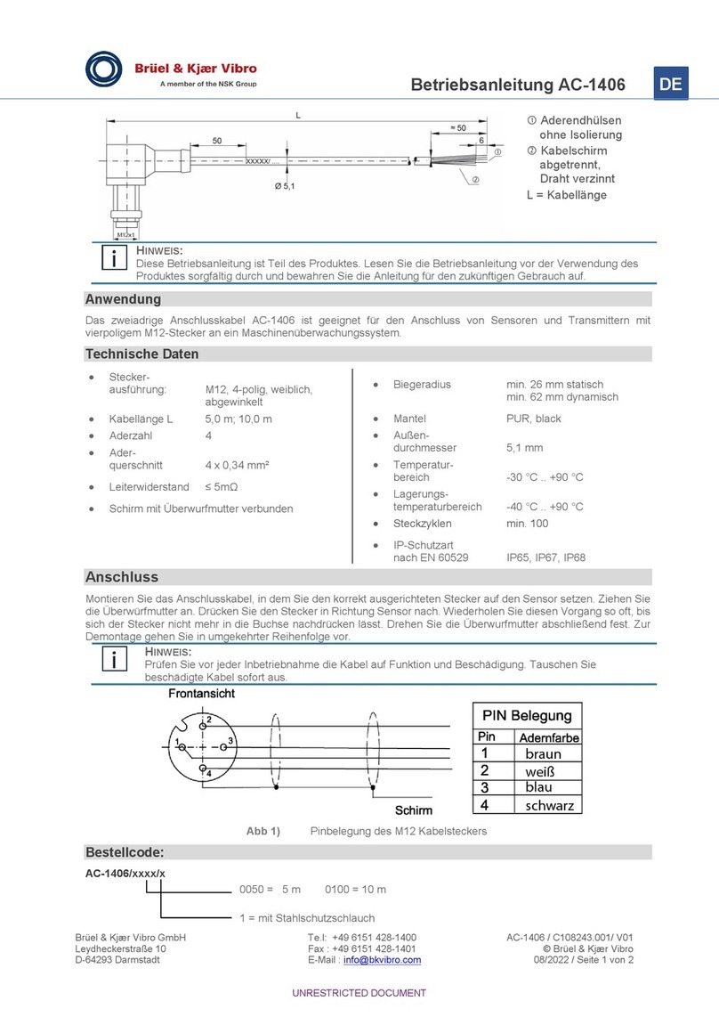 NSK Bruel & kjaer Vibro AC-1406 instructions NSK Bruel & kjaer Vibro AC-1406 instructions