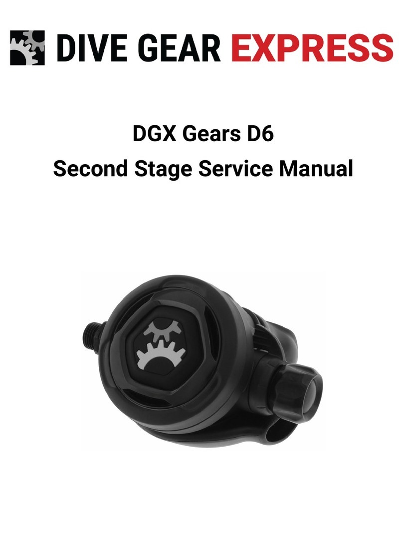 Dive Gear Express DGX Gears D6 Second Stage Service Manual Dive Gear Express DGX Gears D6 Second Stage Service Manual