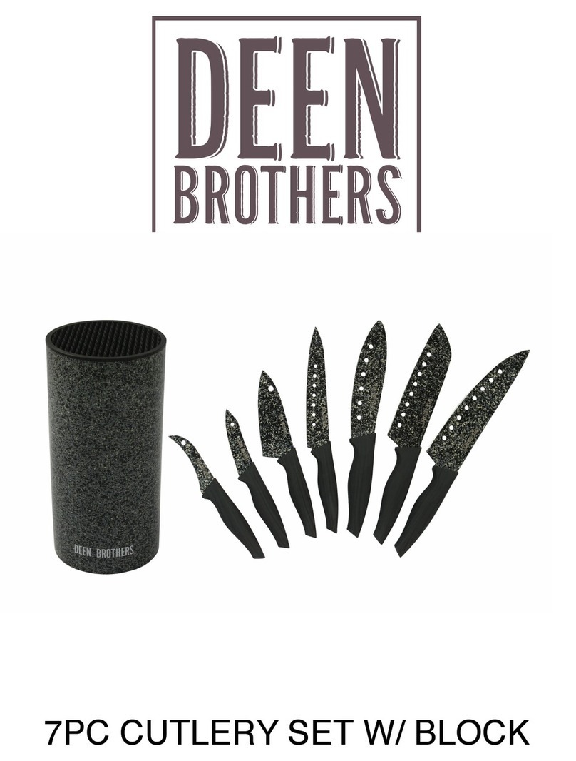 Deen brothers DB8CUTB quick start guide