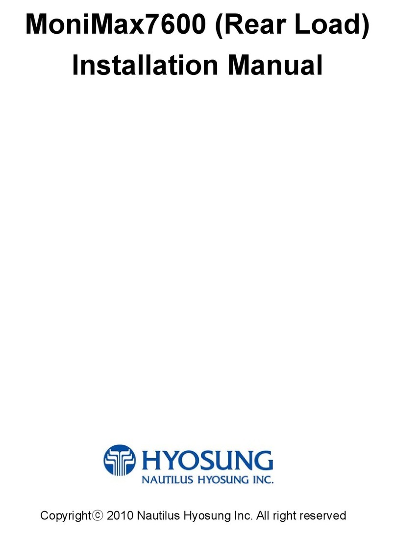 HYOSUNG MoniMax7600 installation manual