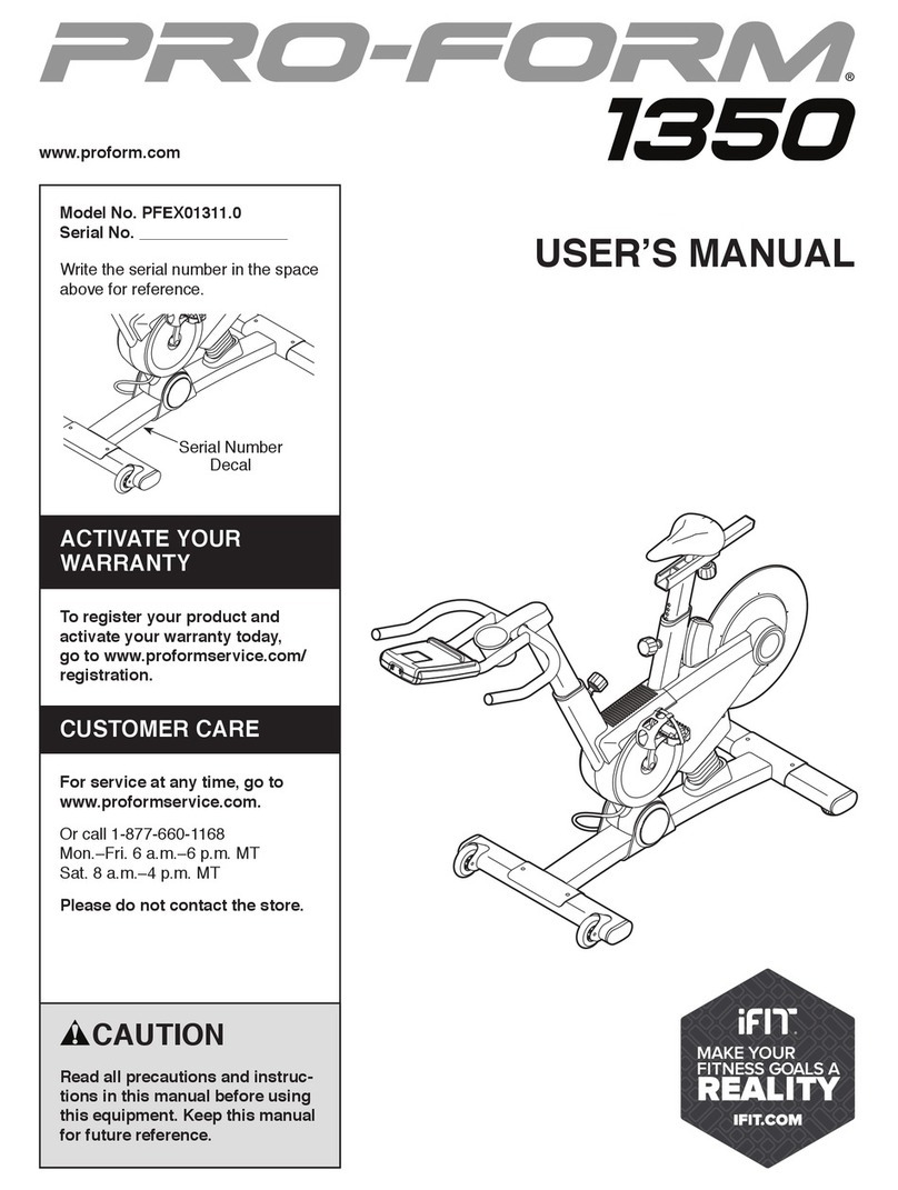 iFIT PRO-FORM 1350 user manual