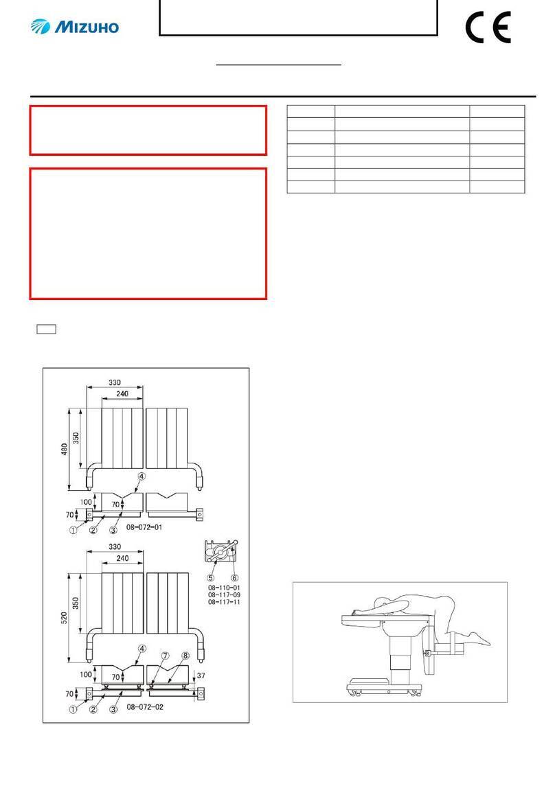 Mizuho Knee Rests User manual