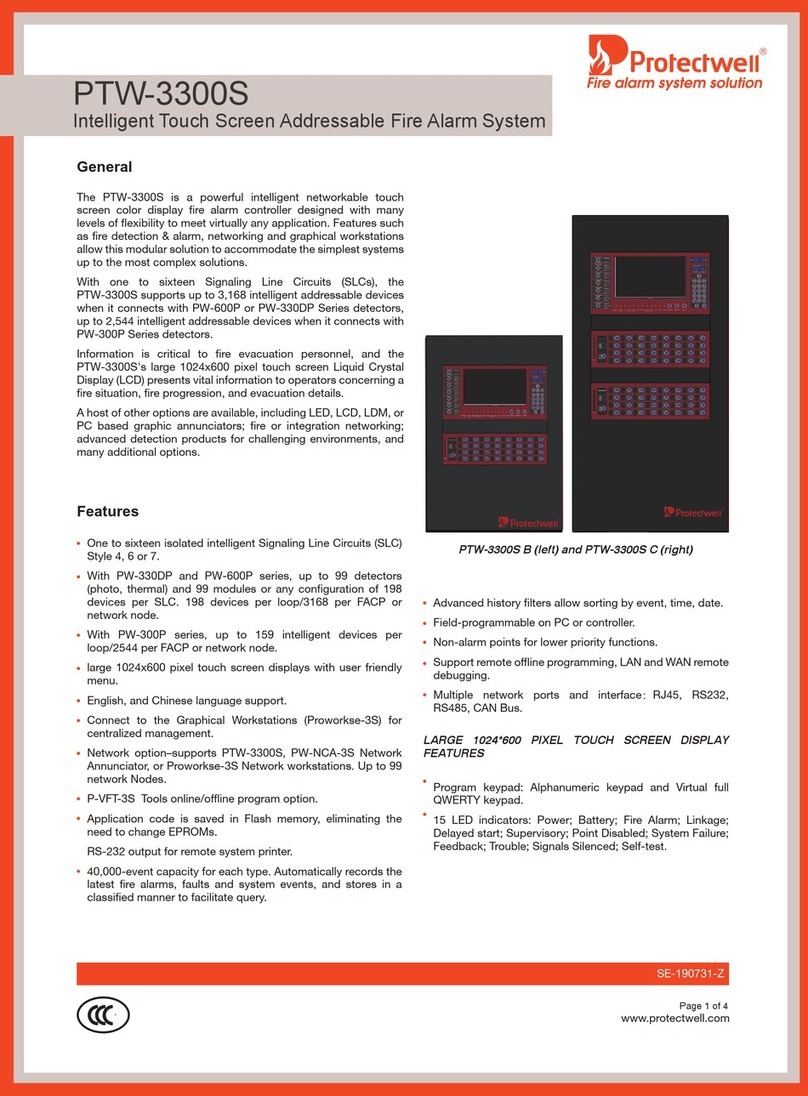 Protectwell PTW-3300S manual