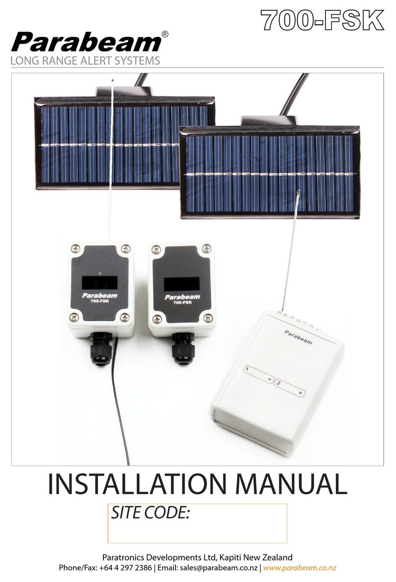Parabeam 700-FSK installation manual Parabeam 700-FSK installation manual