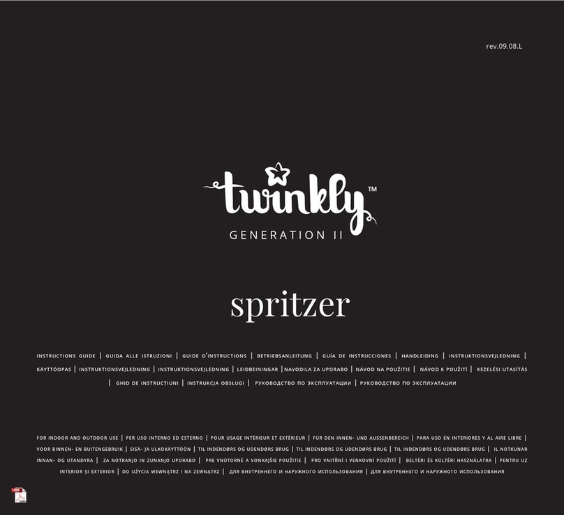 Twinkly spritzer Instruction guide