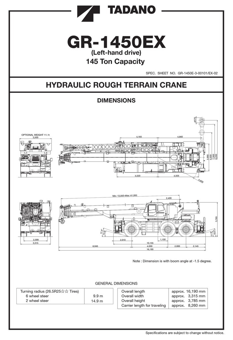 Tadano GR-1450EX User manual Tadano GR-1450EX User manual