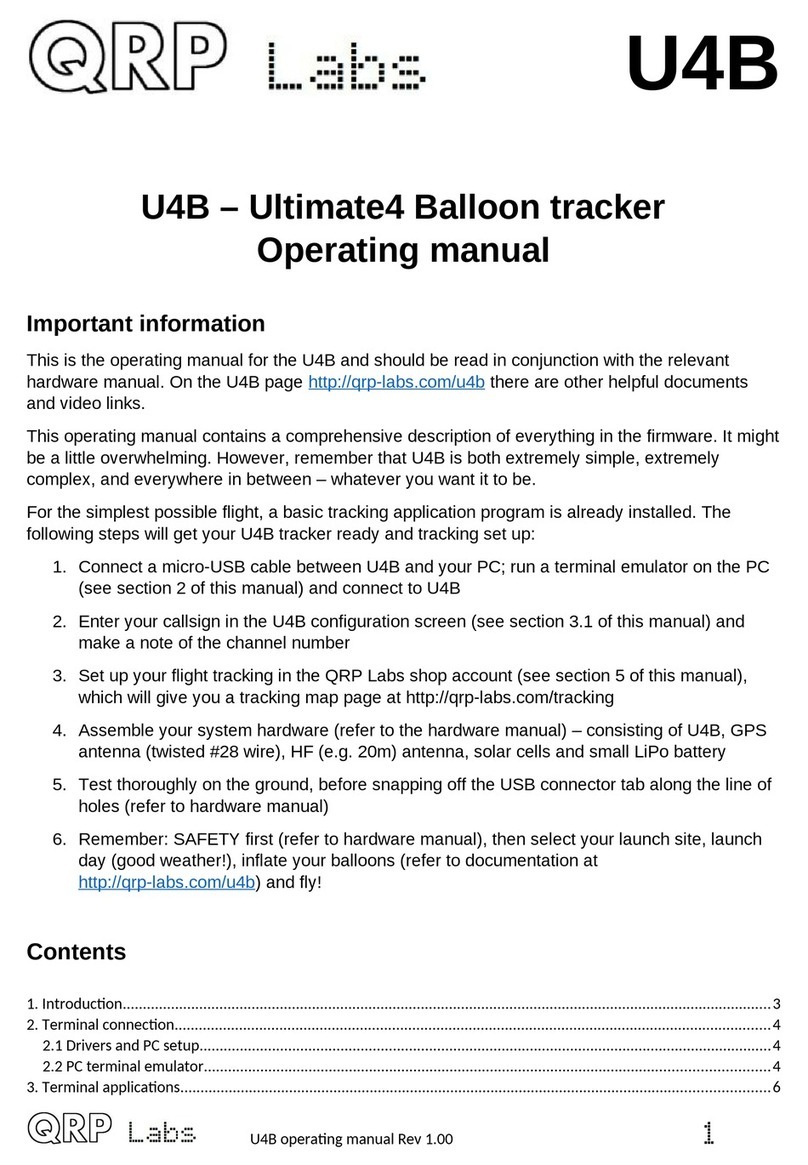 QRP Labs U4B Ultimate4 User manual