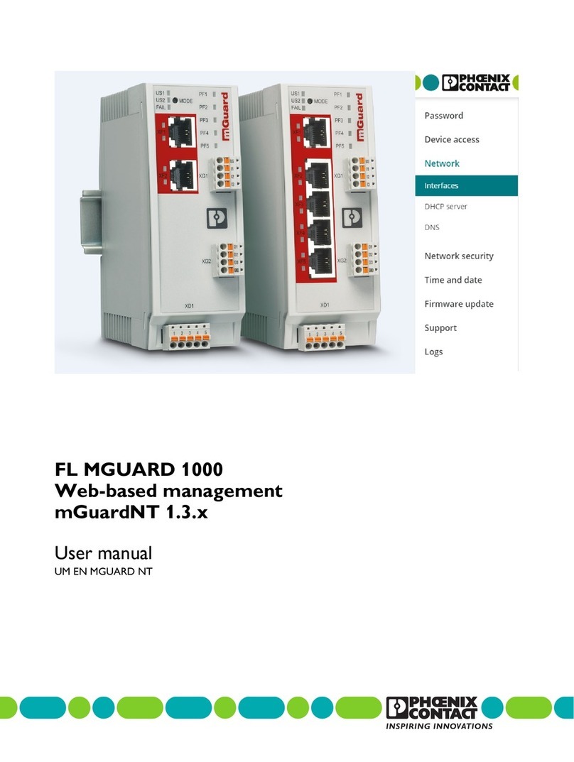 Phoenix Contact FL MGUARD 1000 Series user manual