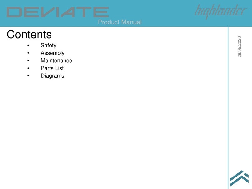 DEVIATE highlander product manual