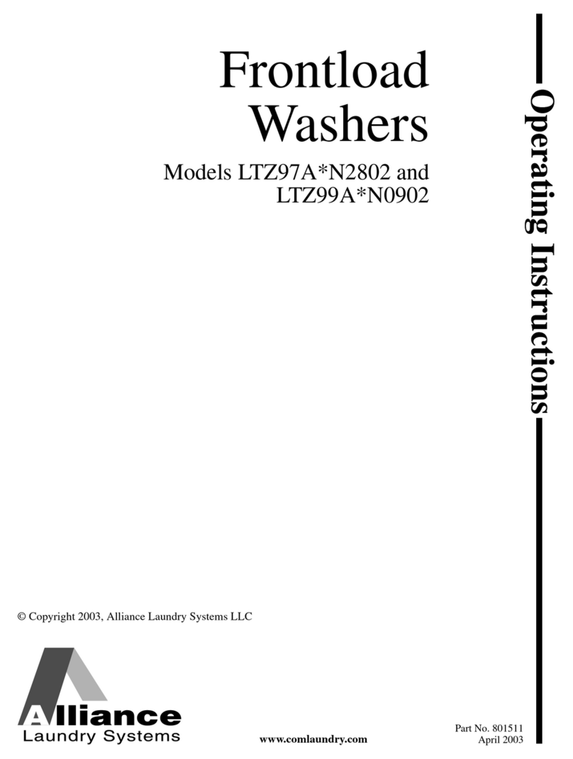 Alliance Laundry Systems LTZ97A N2802 Series User manual Alliance Laundry Systems LTZ97A N2802 Series User manual