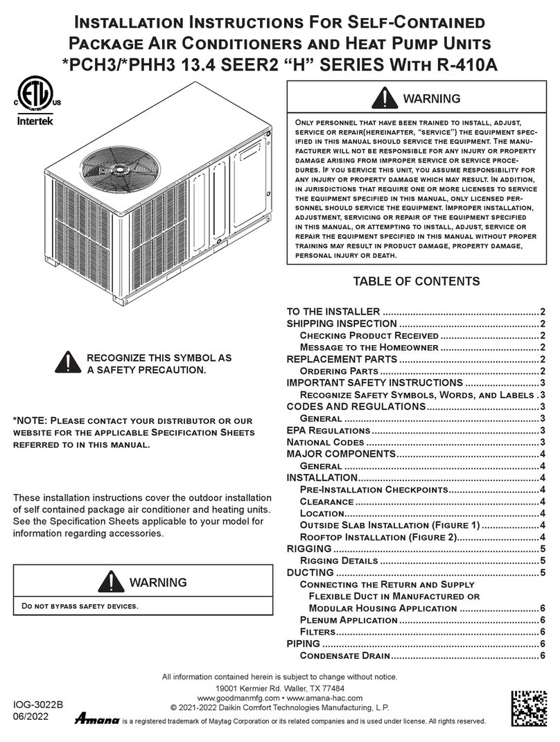 Maytag Amana H Series User manual