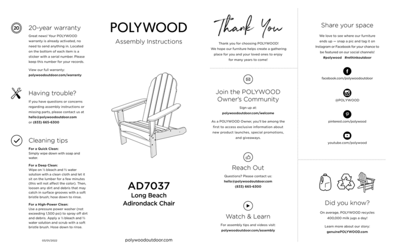 Polywood AD7037 User manual