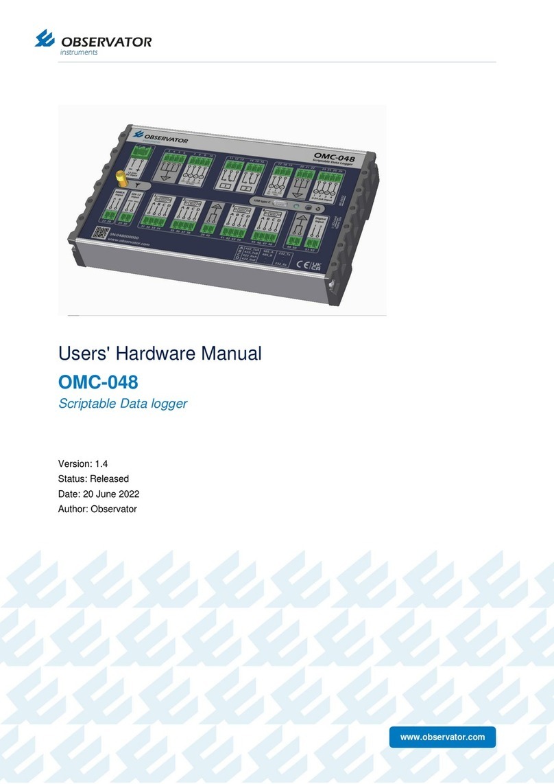 Observator Instruments OMC-048 Hardware manual