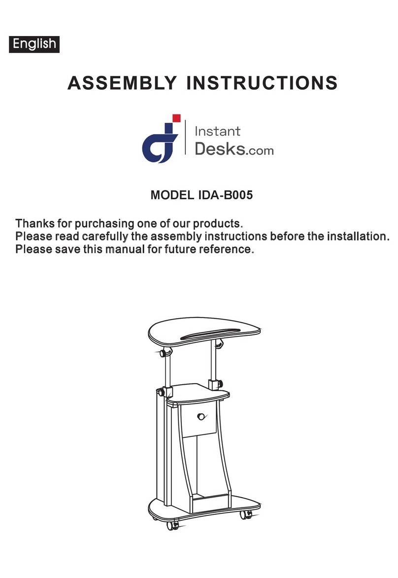 Instant Desks IDA-B005 Assembly instructions