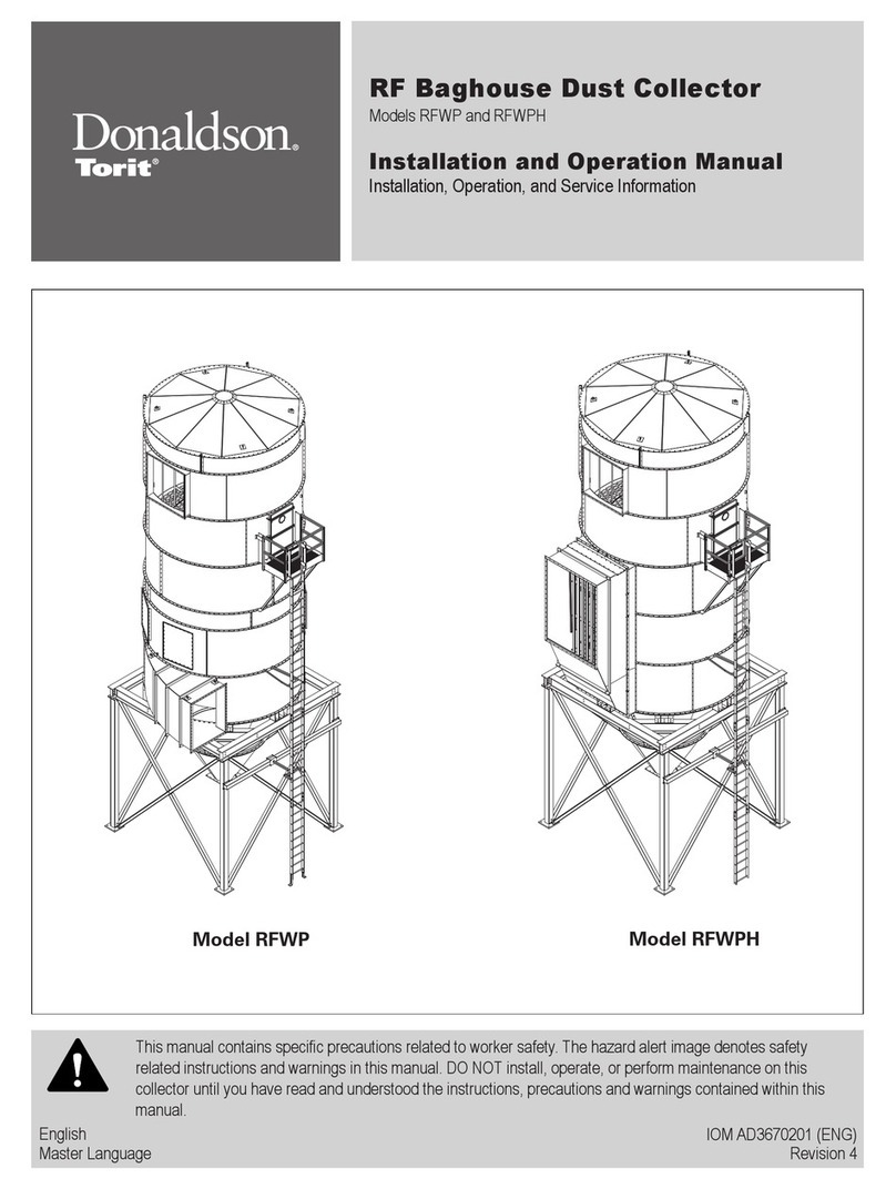 Donaldson Torit RFWP Installation and operation manual