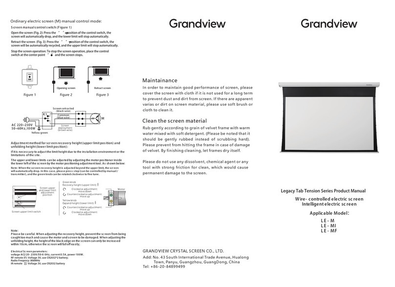 Grandview Legacy Series User manual