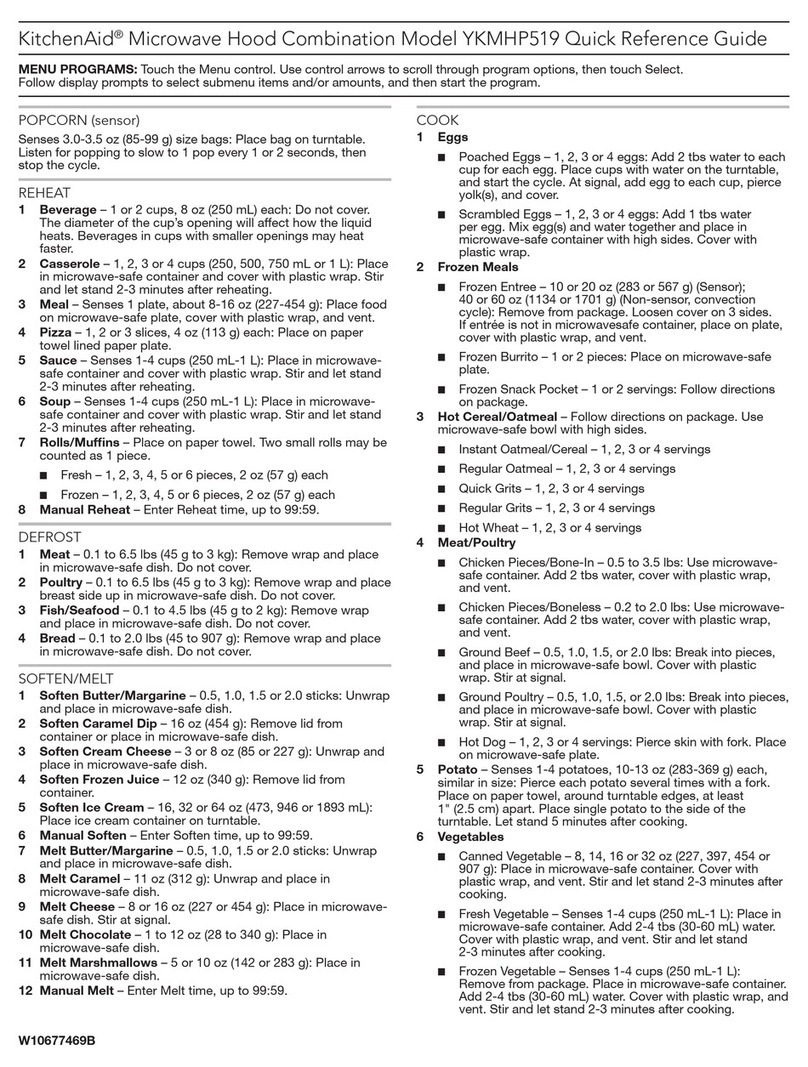 KitchenAid YKMHP519 User manual