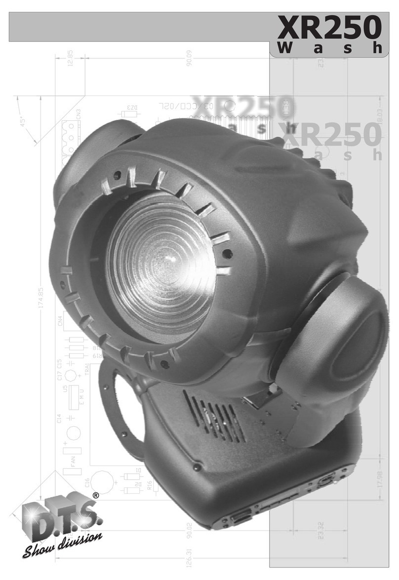 DTS XR250 WASH User manual