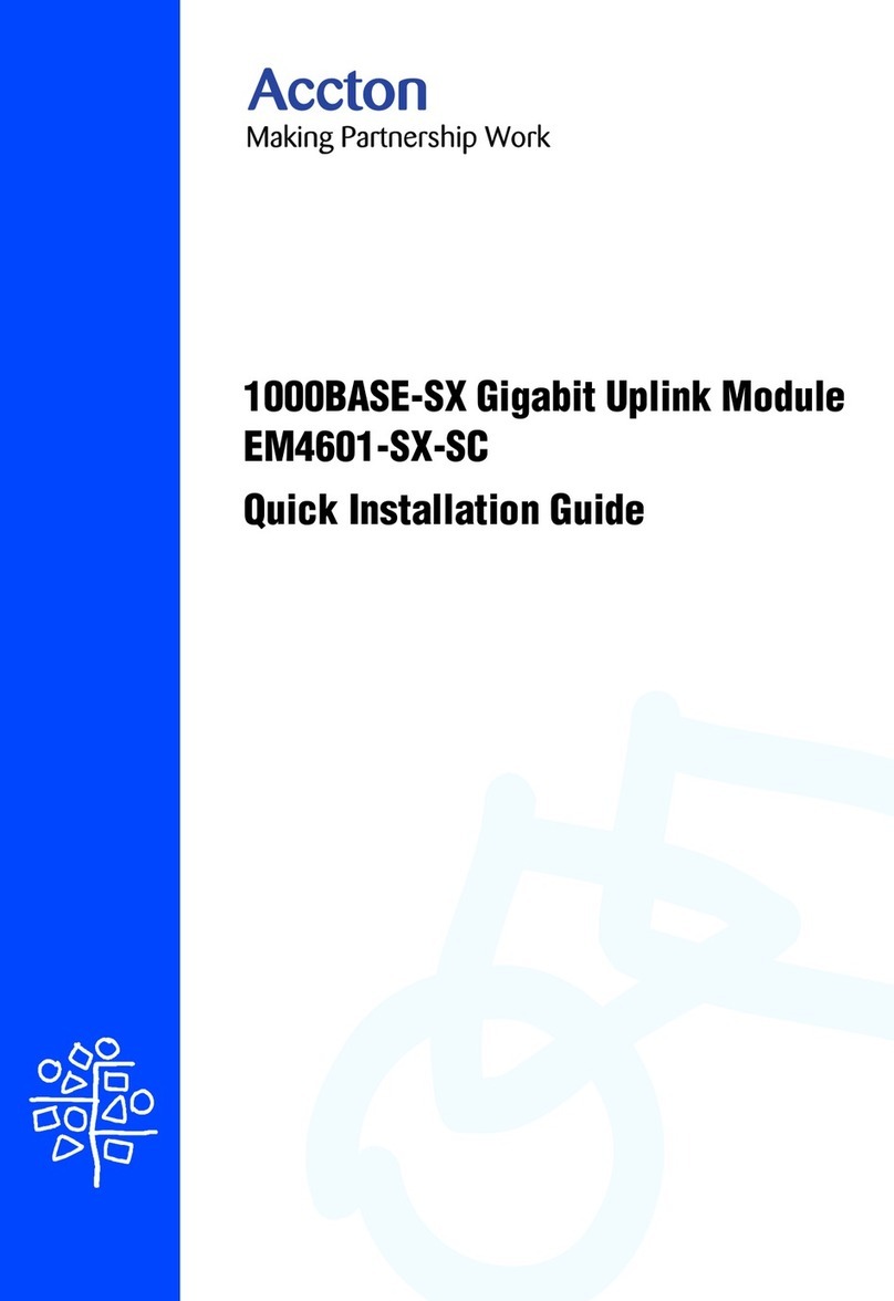 Accton Technology EM4601-SX-SC Quick installation guide