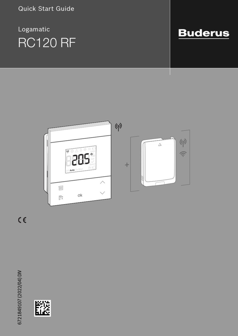 Buderus Logamatic RC120 RF instructions