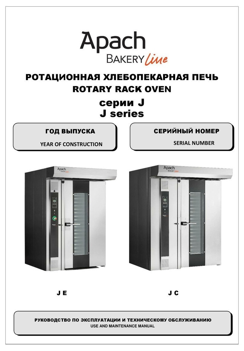 Apach Bakery Line J Series Use and maintenance manual