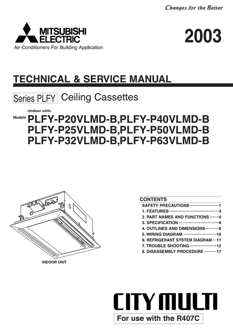 Mitsubishi Electric PLFY Series Operating manual
