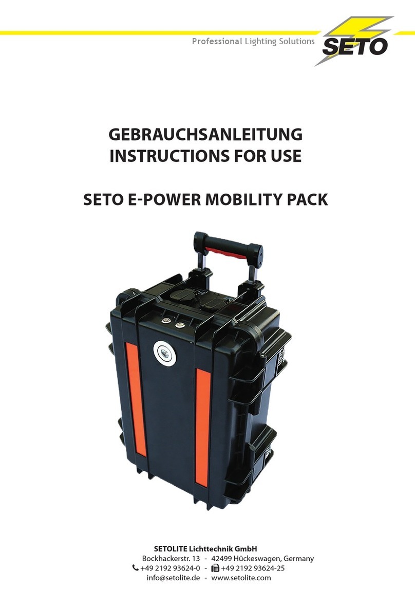 Seto EP1000 User manual