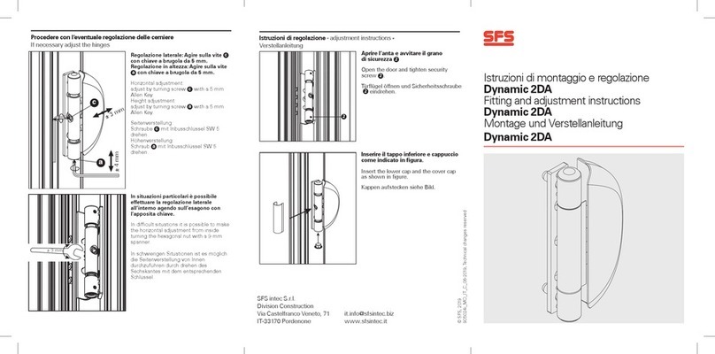 SFS Dynamic 2DA Fitting and adjustment instructions