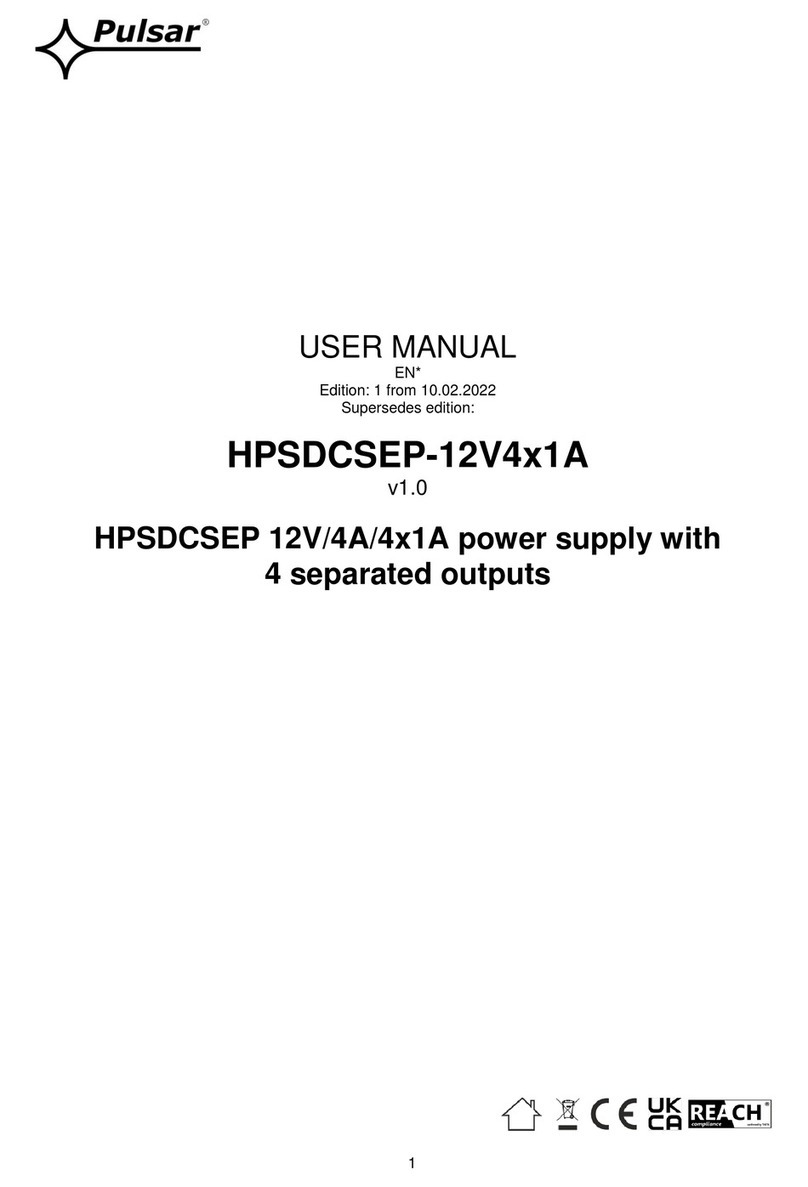 Pulsar HPSDCSEP-12V4x1A User manual