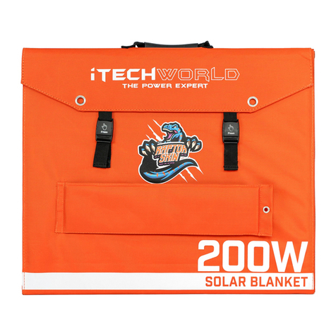 iTechworld SOLAR BLANKET 200W user guide