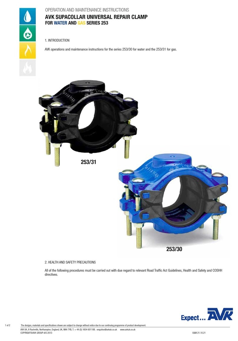 AVK 253 Series Operation and maintenance instruction