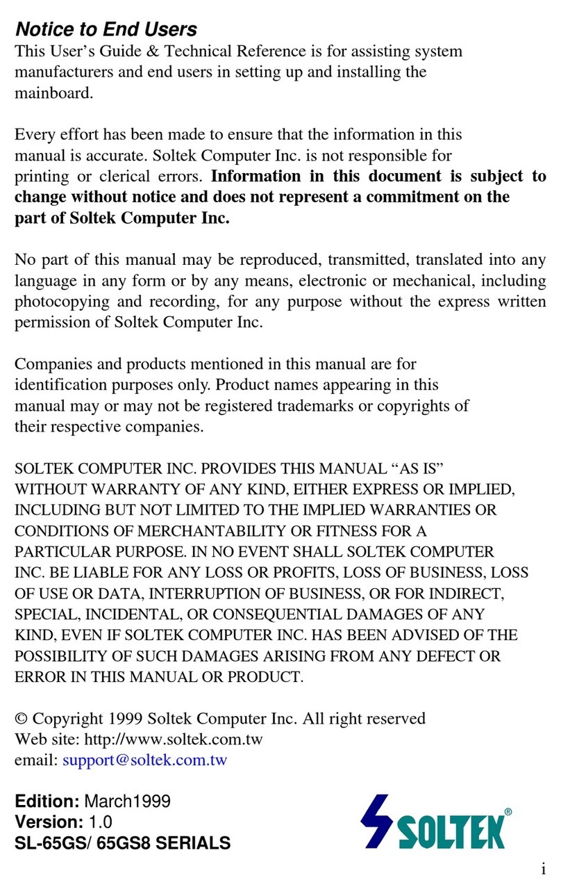 SOLTEK SL-65GS User manual