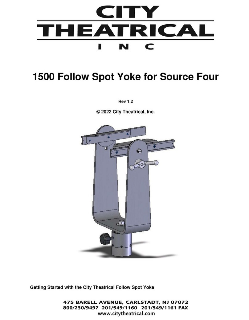 City Theatrical Follow Spot Yoke manual