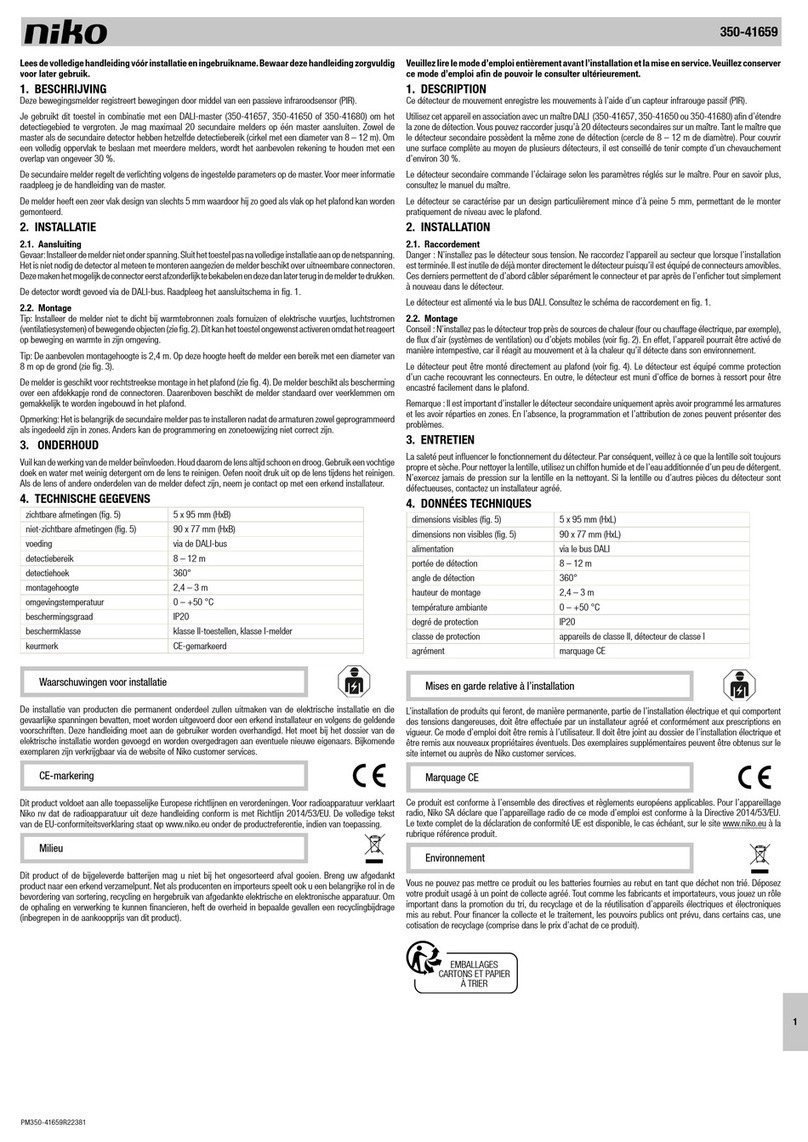 Niko 350-41659 User manual