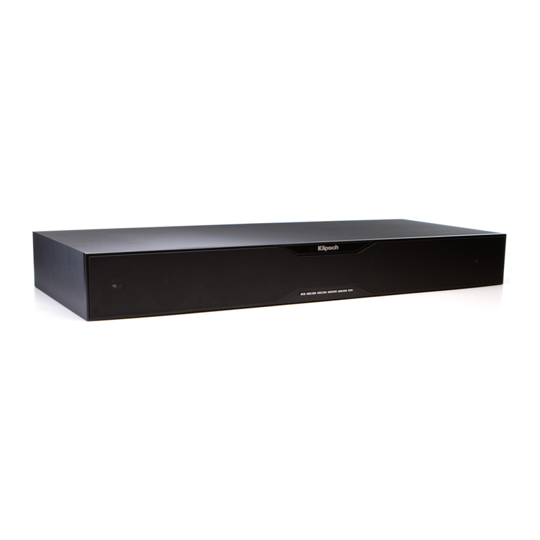 Klipsch SB 120 user manual