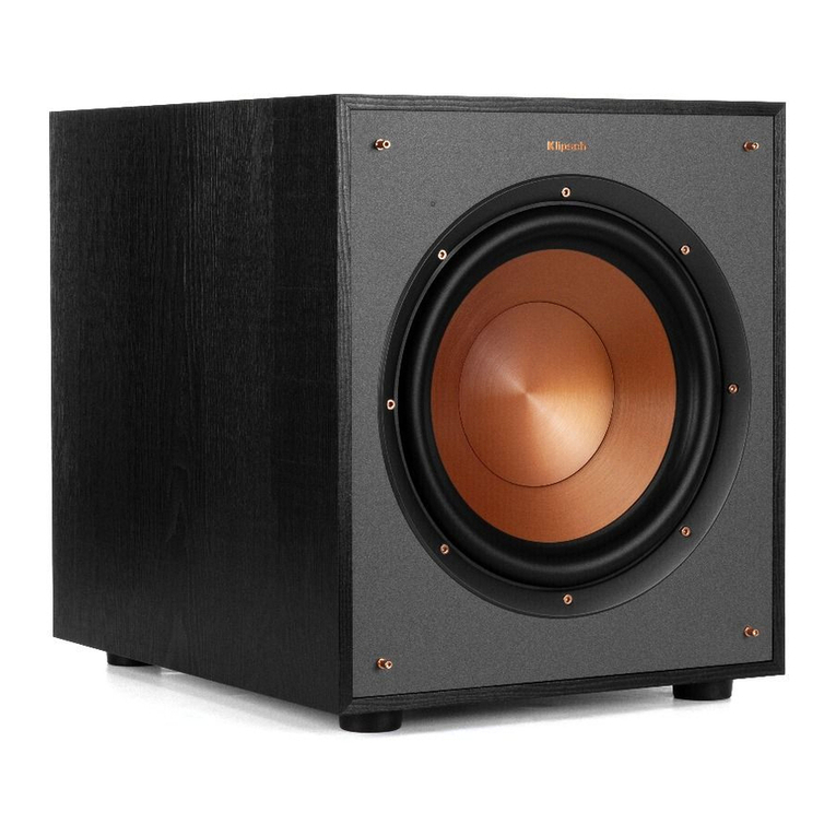 Klipsch R-100SW user manual