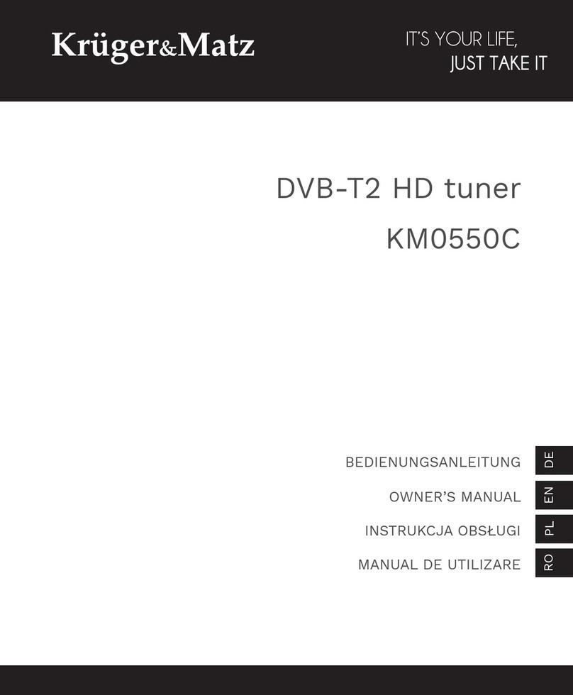 Krüger & Matz KM0550C owner's manual