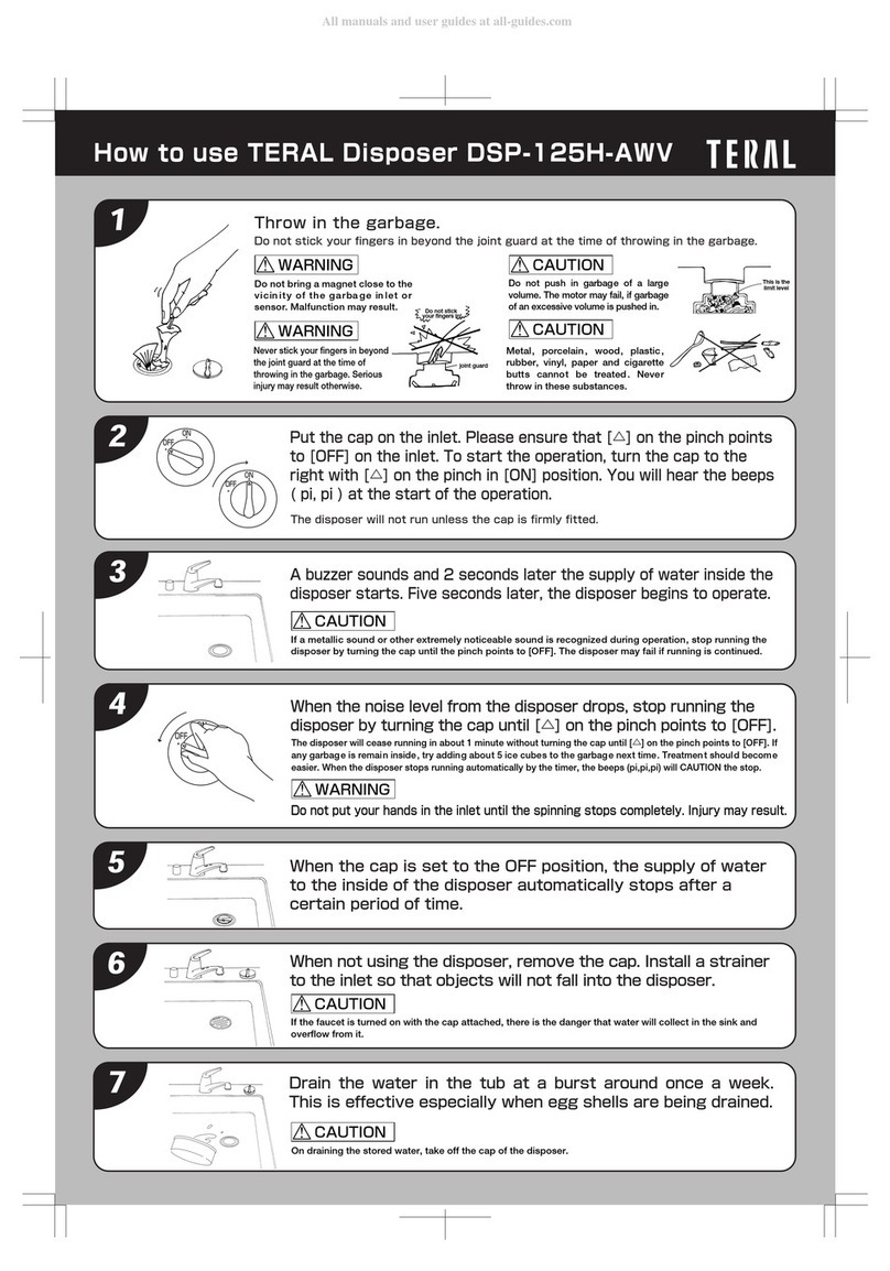 Teral DSP-125H-AWV Instruction manual
