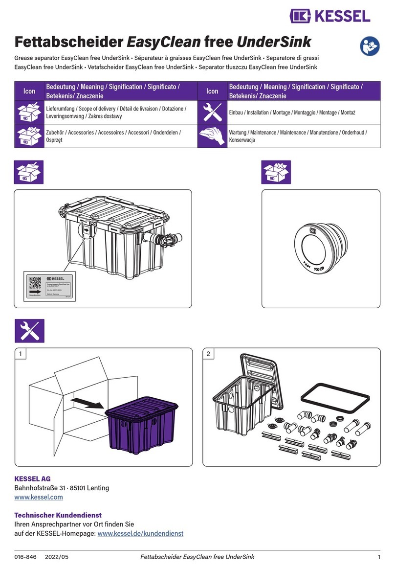 Kessel EasyClean free UnderSink User manual